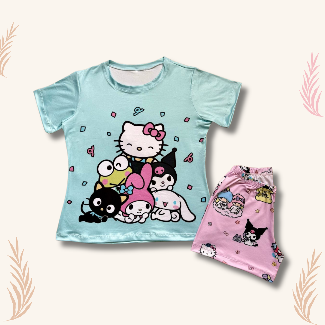PIJAMA SHORT MANGA CORTA