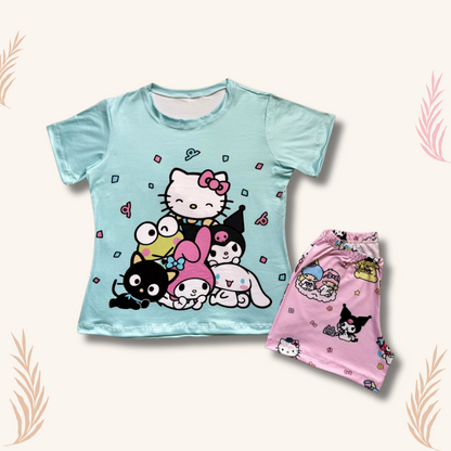 PIJAMA SHORT  MANGA CORTA
